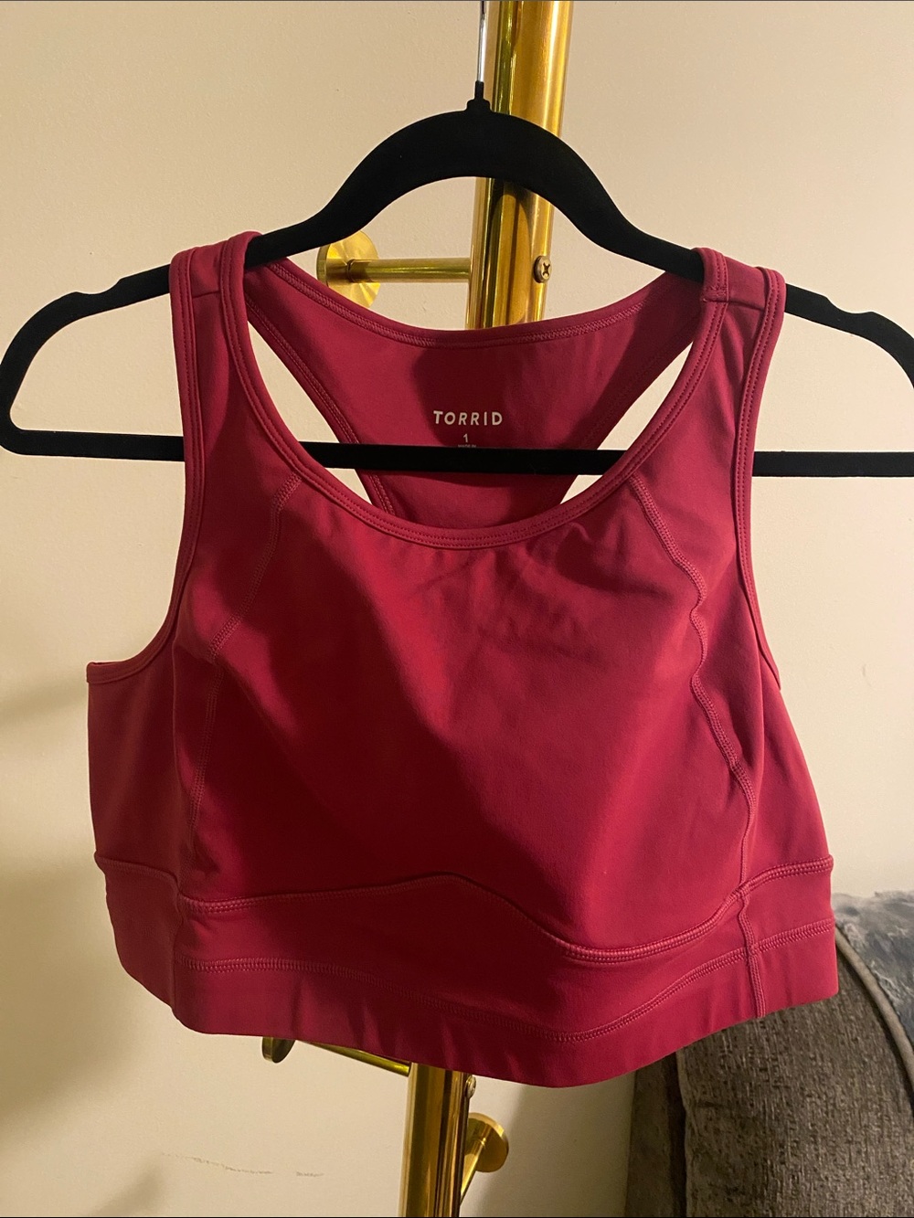 Torrid Longline Plum Sports Bra - Supportive Women's Activewear - Picture 3 of 5